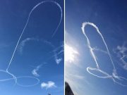 Los pilotos cachondos de EEUU Pilotos cachondos dibujan un pene