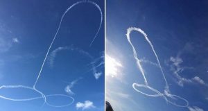 Los pilotos cachondos de EEUU Pilotos cachondos dibujan un pene