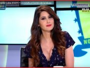A Graciela Alvarez Lobo le estalla el botón de la camisa Vídeo de como A Graciela Alvarez Lobo le estalla un botón de la camisa.