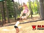 El columpio asesino de este parque infantil El columpio asesino