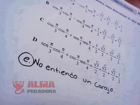 Hay personas que al menos son sinceros con sus respuestas y facilitan mucho la labor a los profesores a la hora de corregir los exámenes