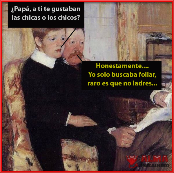 Cuando le preguntas a papá si le gustaban chicos y chicas