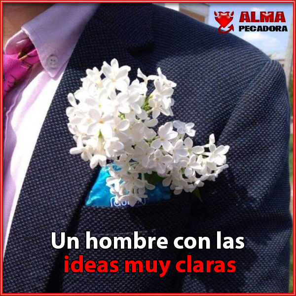 En especial para las mentes sucias pecadoras , este hombre tiene las ideas muy claras . Eso son perspectivas de futuro ...
