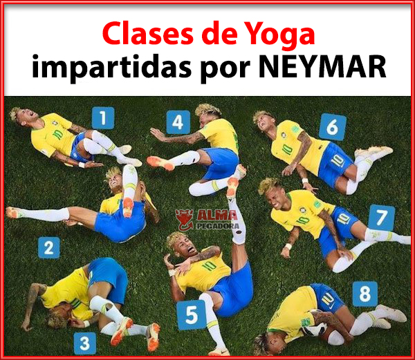 Clases de Yoga impartidas por el jugador de Brasil Neymar