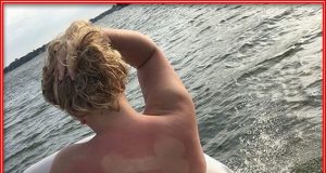 Fotos divertidas tomando el sol Cuando tienes un novio muy cabrón y te echa crema para que se quede el mensaje