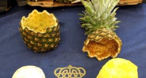 Incautadas en Madrid piñas rellenas de cocaína Incautadas en Madrid piñas rellenas de cocaína