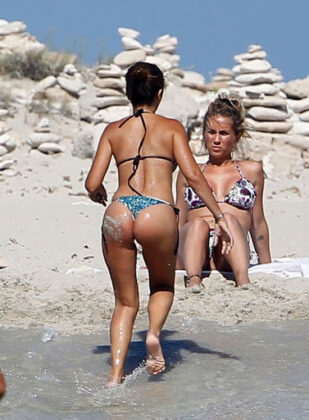 Foto Antonella Roccuzzo en tanga