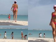 Videos de Georgina Rodriguez desnuda video caliente de Georgina Rodríguez en tanga corriendo en la playa con tremendo movimiento de culo