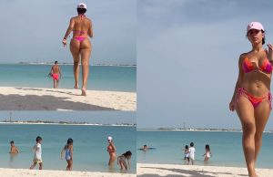 Videos de Georgina Rodriguez desnuda video caliente de Georgina Rodríguez en tanga corriendo en la playa con tremendo movimiento de culo