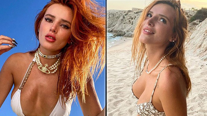 Fotos y vídeos sin censura de Bella Thorne en topless y desnuda
